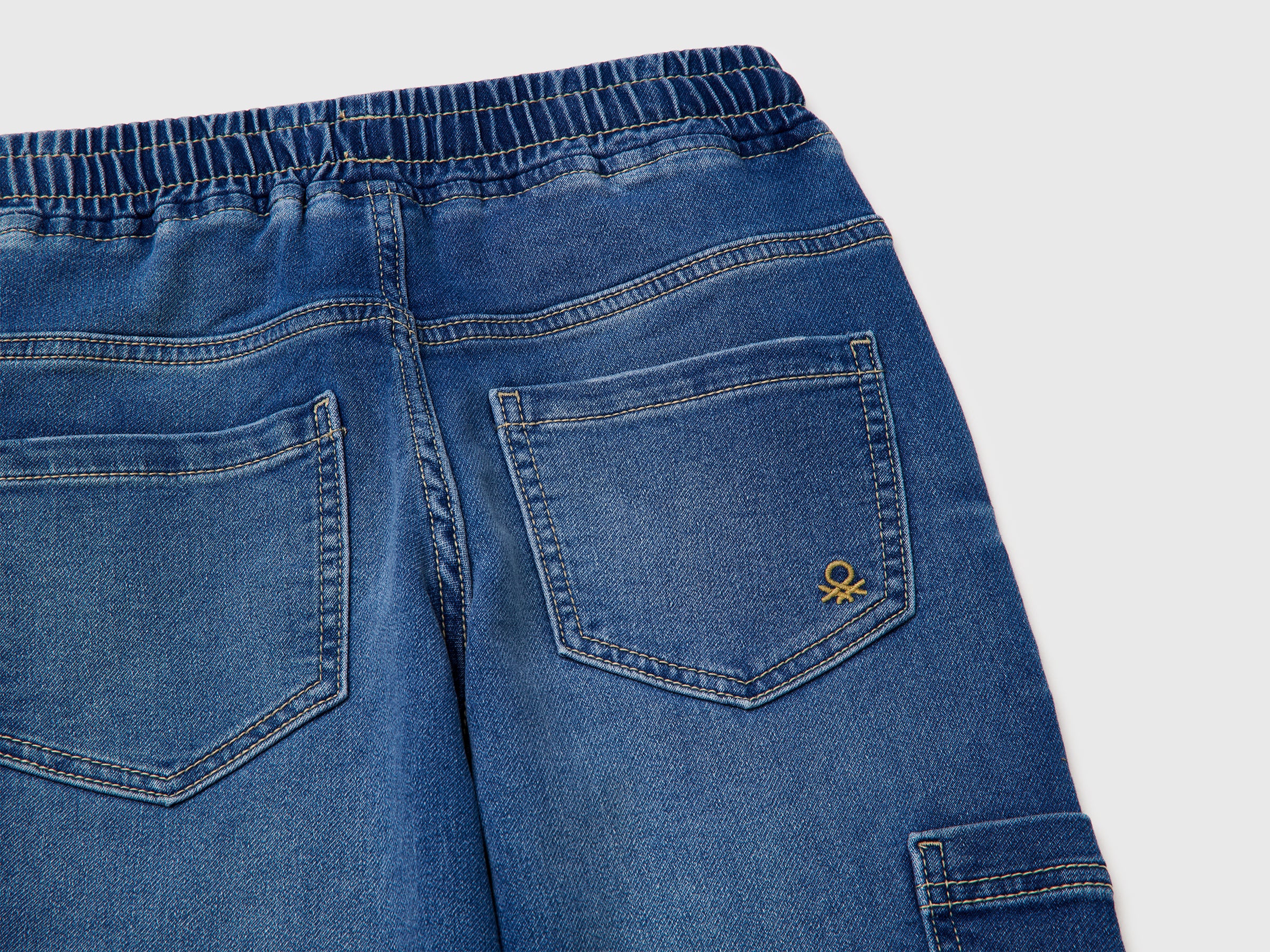 Denim joggers with maxi pockets - ucb_image_DS1