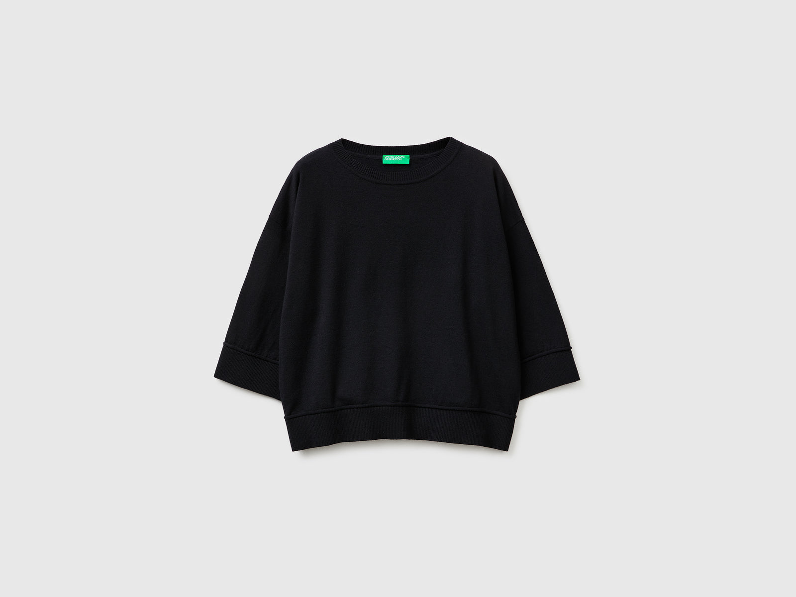 Camisola de gola redonda em algodão e lã - ucb_image_FS