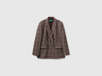Blazer tartan trespassado em viscose mista - ucb_image_FS