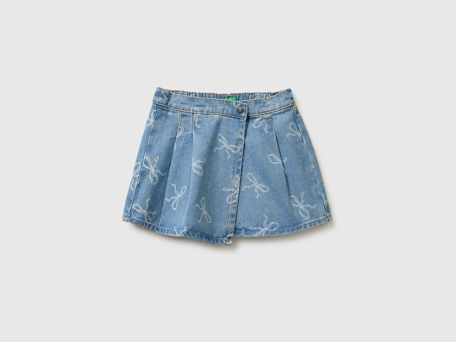 Bow print denim skirt - ucb_image_FS
