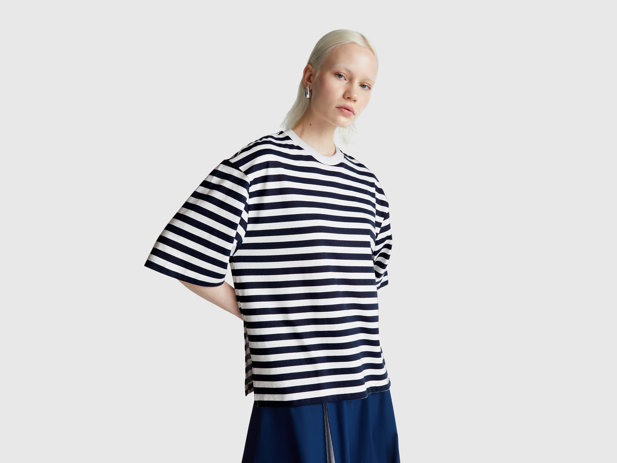 T-shirt às riscas over fit - ucb_image_F