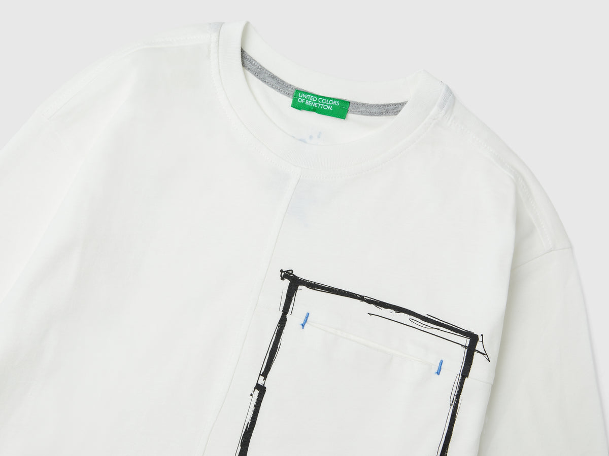 T-shirt com bolso pequeno em algodão orgânico - ucb_image_DS1
