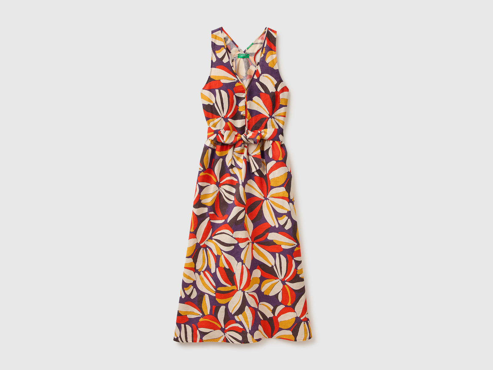 Printed dress in pure linen - ucb_image_FS