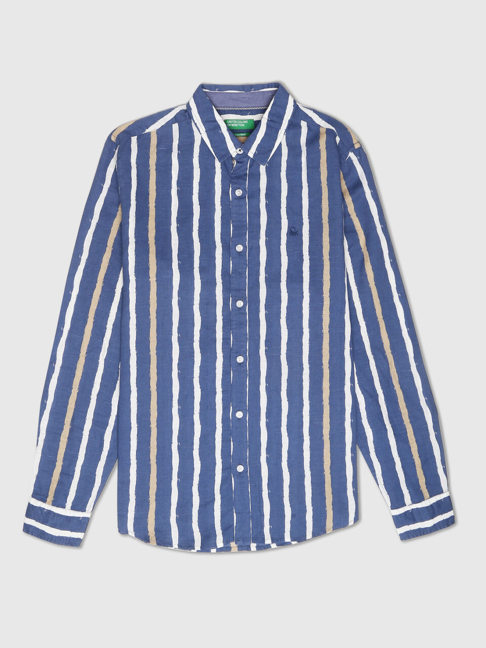 Full Sleeves Brushed Vertical Stripe Shirt image number 1