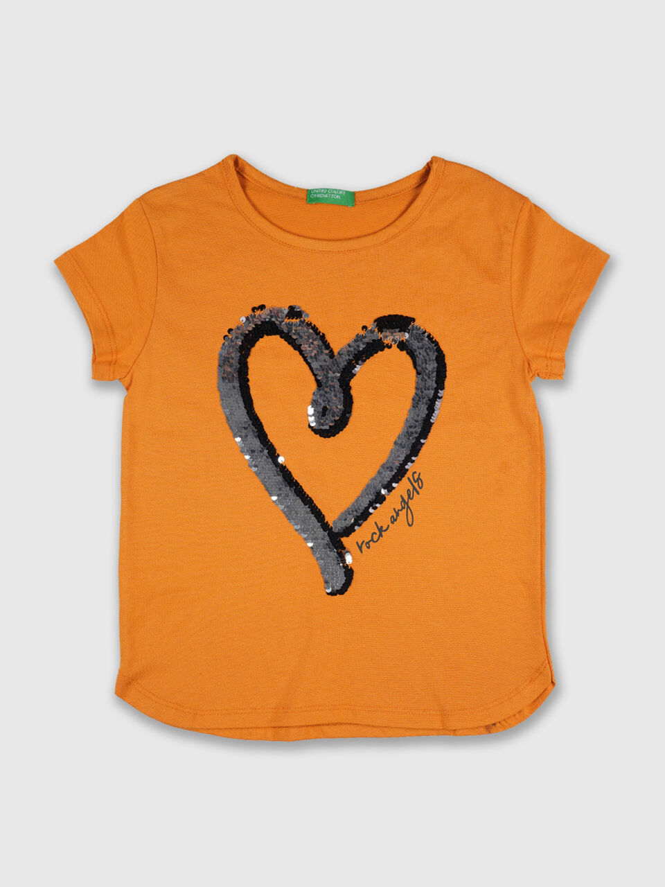 Heart/Rock Angel In Magic Sequin image number 1