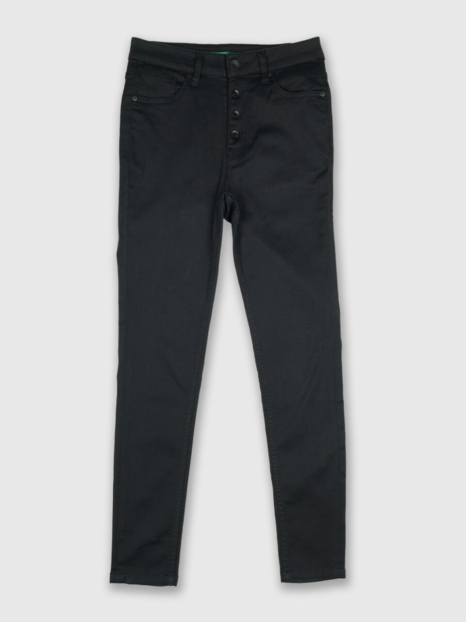 Super Skinny Highwaist Black Denim Fly image number 1