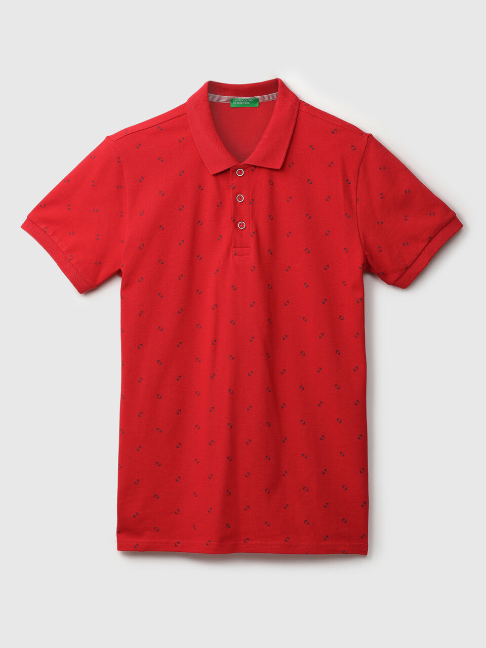 TRIANGLE AOP PIQUE POLO image number 1