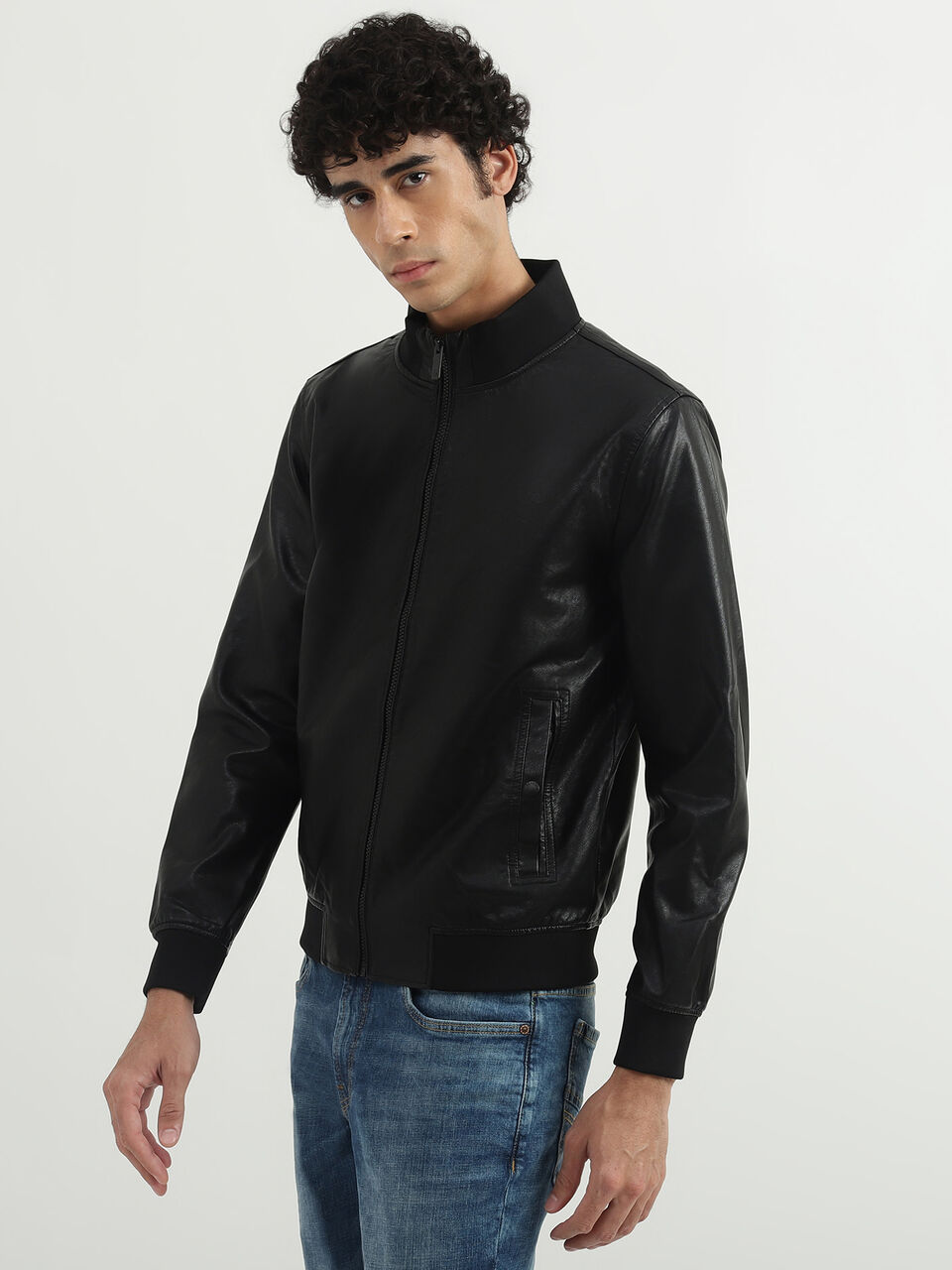 BASIC PU JACKET image number null