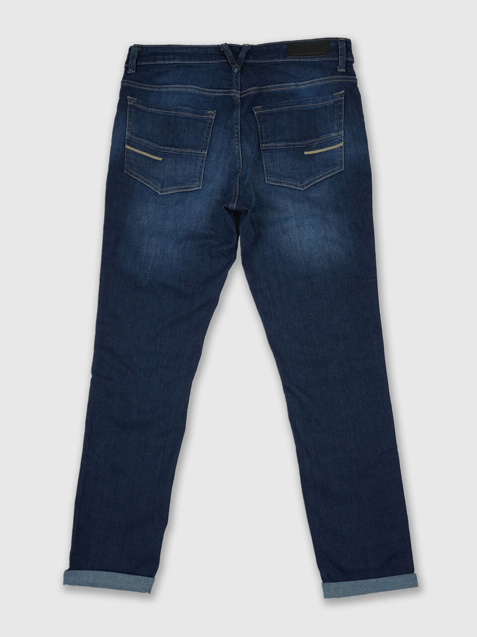 Skinny Fit  Mid Blue Boomerang Jeans image number null
