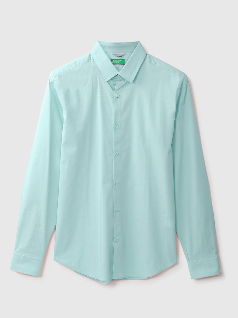 F/S POPLIN STRETCH REGULAR COLLAR SHIRT image number 2