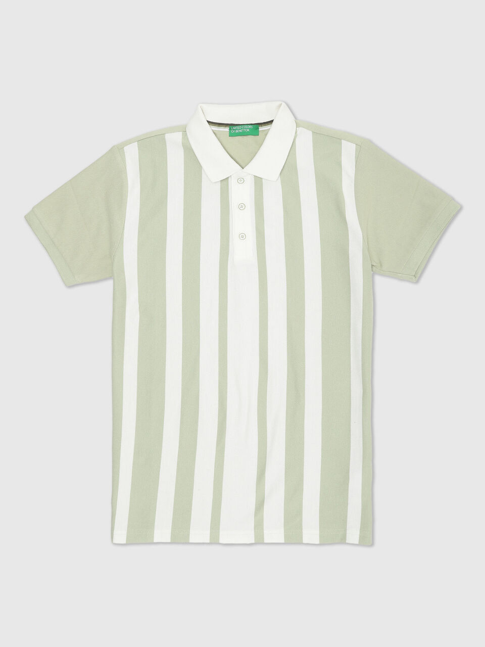Gradation Vertical Striped Polo image number 1