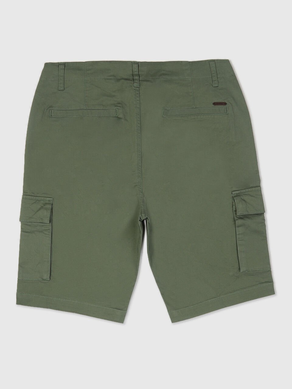 Slim Fit Satin Cargo Shorts image number 2