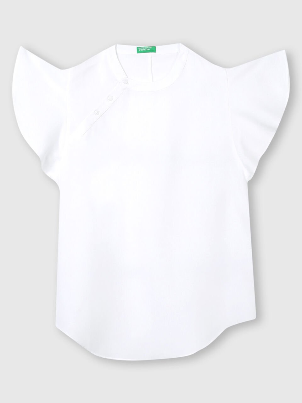 Polyester Asymmetric Placket Top image number 1