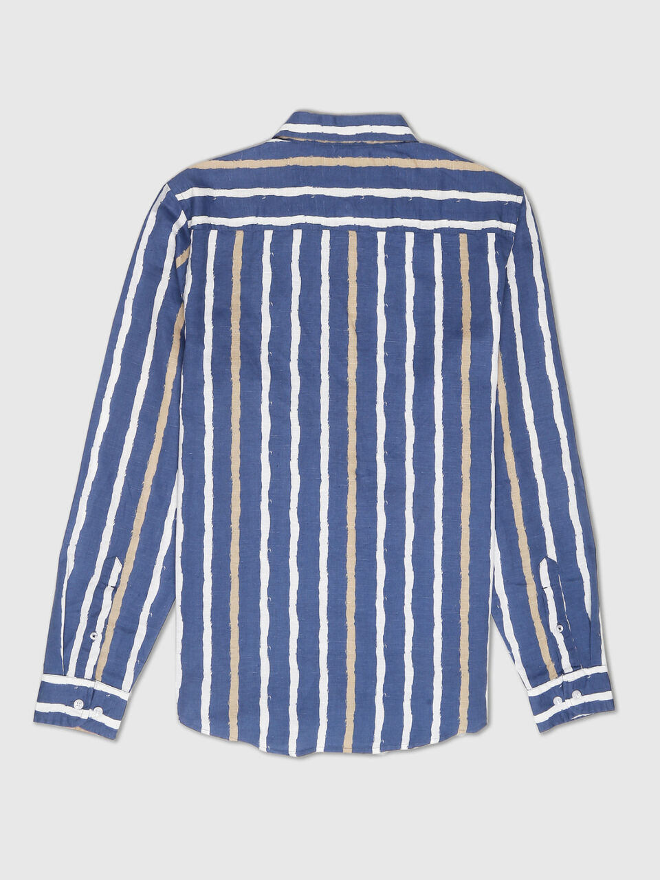 Full Sleeves Brushed Vertical Stripe Shirt image number 2