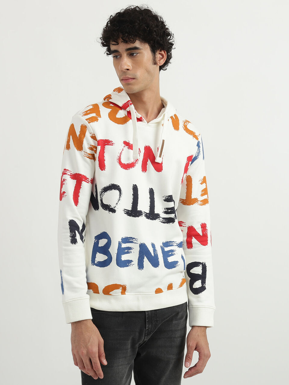 BRUSH STROKES AOP HOODIE image number null