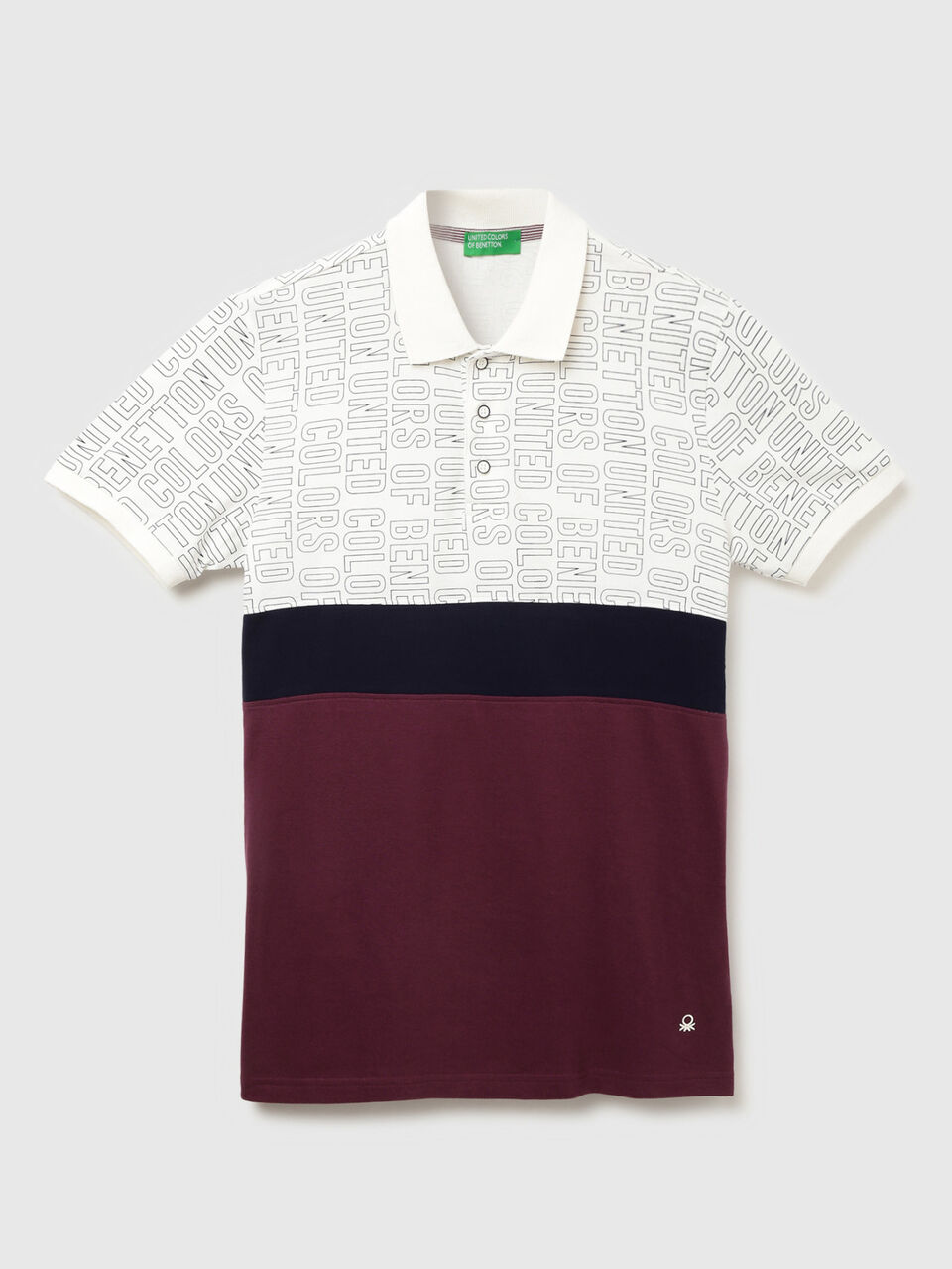 HORIZONTAL BLOCKED AOP PIQUE POLO image number 1
