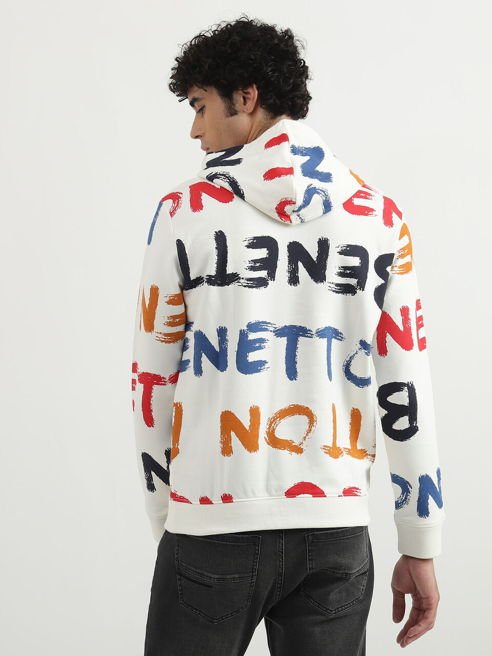 BRUSH STROKES AOP HOODIE image number null
