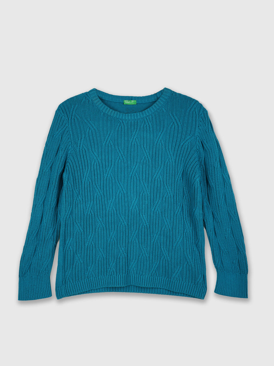 Full Sleeve Geometric Cable Structure Tricot image number null