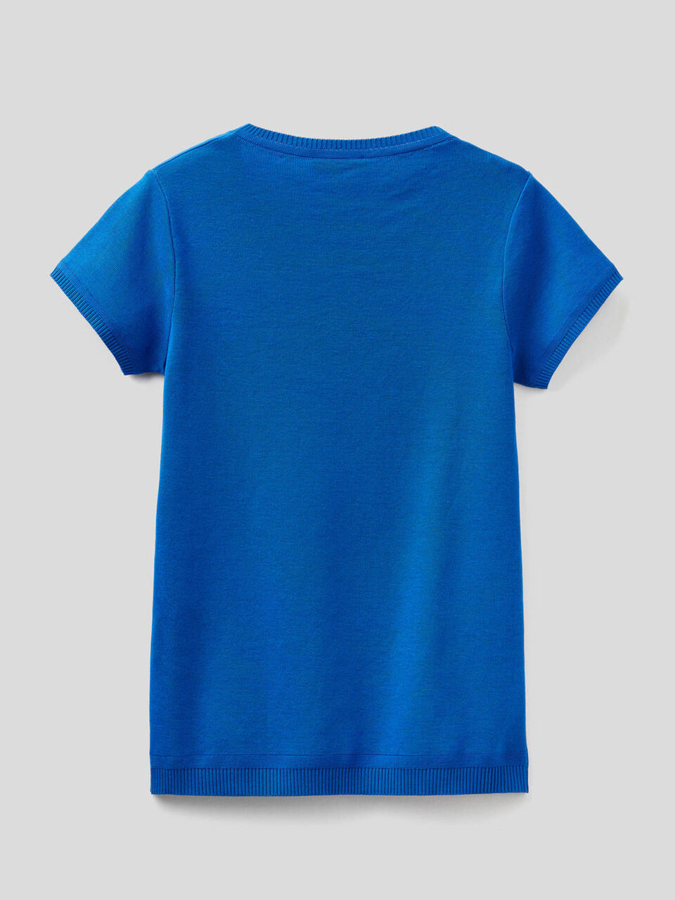 Short sleeve sweater in 100% cotton image number 2