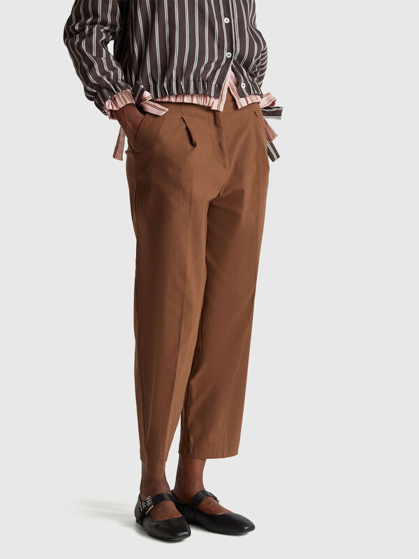 Trousers in viscose blend Women