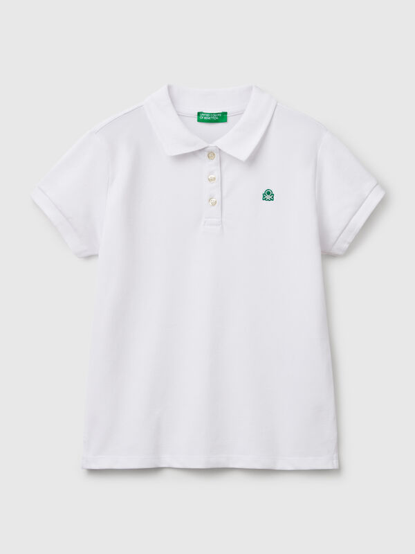 Short sleeve polo in cotton  Junior Girl