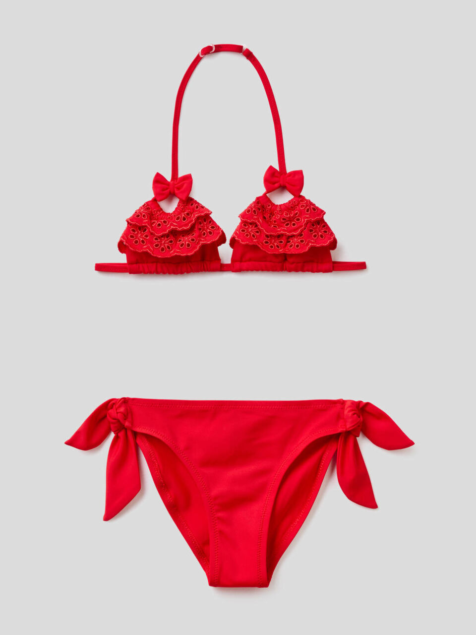 Bikini in ECONYL® with bows image number 1