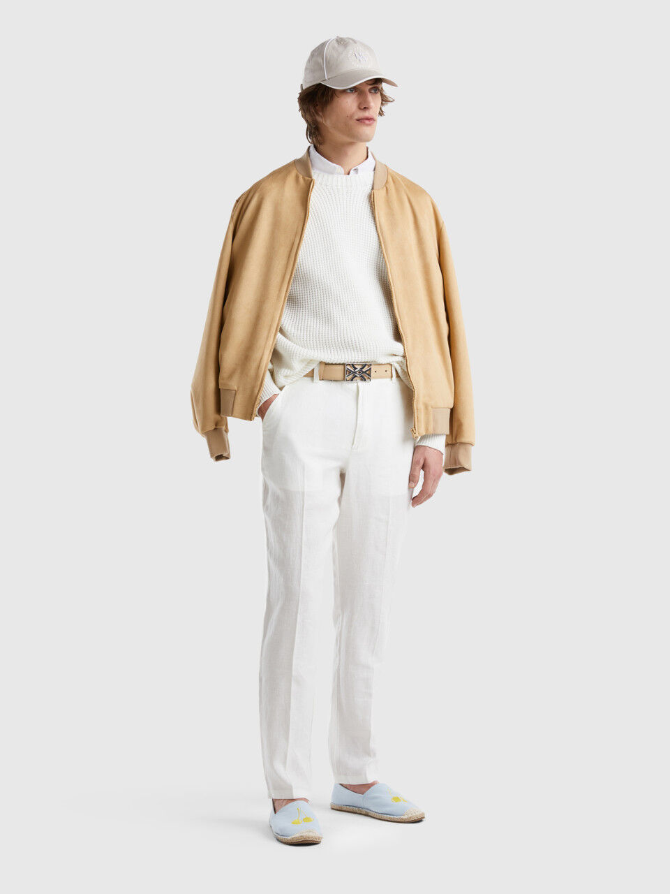 Suede-look bomber