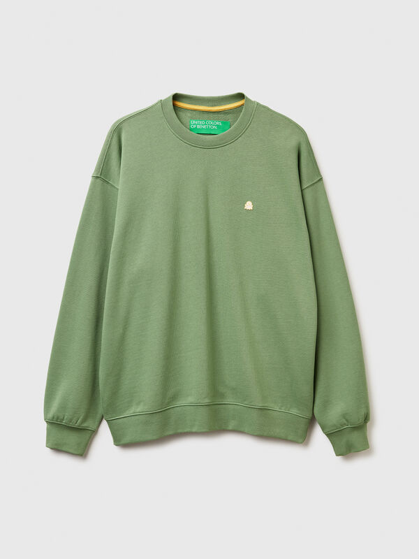 Sweatshirt with logo patch Men