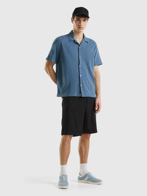 Shorts in Modal® and cotton blend Men