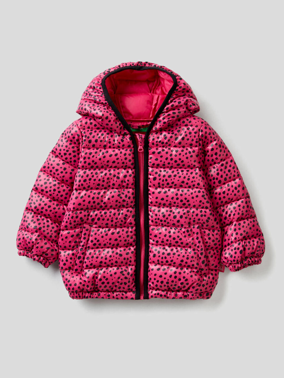Jacket with allover pattern hood image number 1