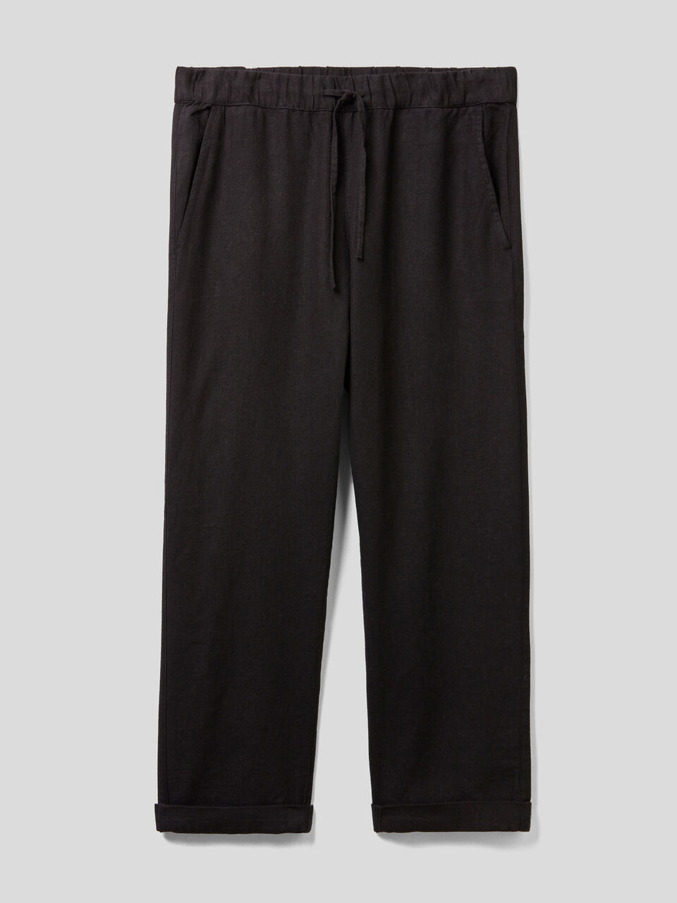 Trousers in viscose blend linen image number 1