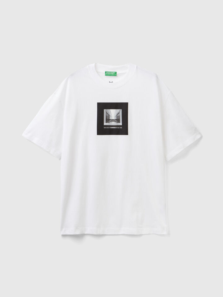 Boxy fit t-shirt with print image number 1