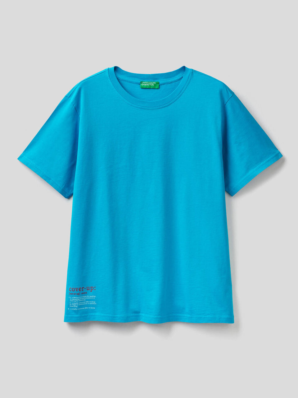 Cornflower blue 100% cotton with print image number 1