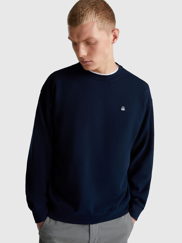 Sweatshirt with logo patch Men