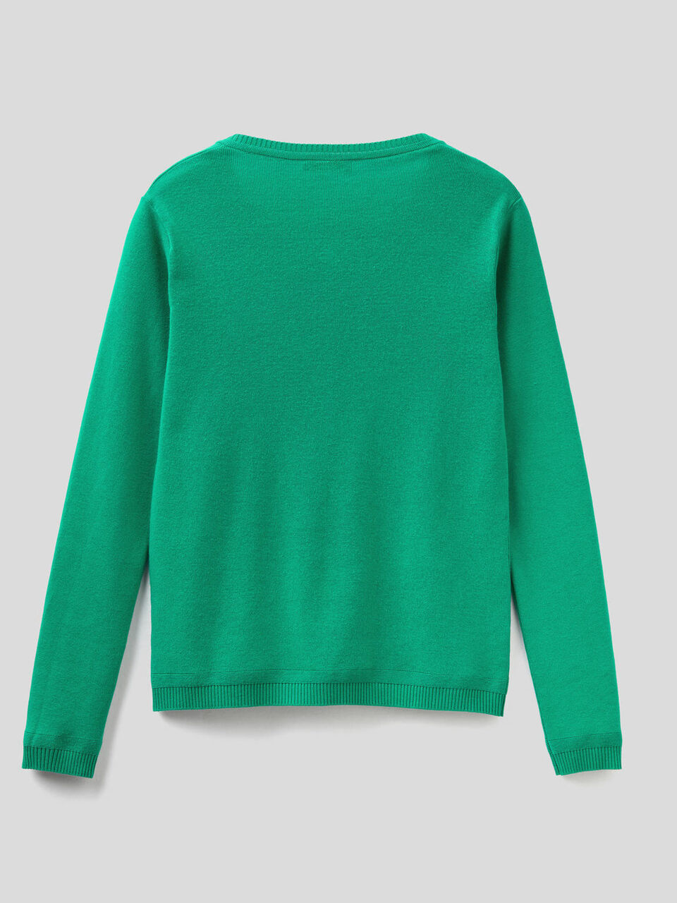 Pure cotton crew neck cardigan image number null