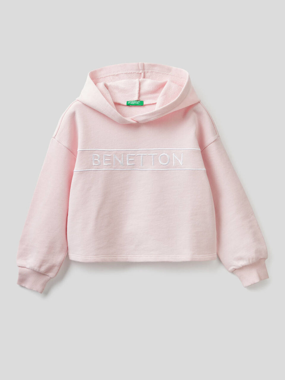 Sweatshirt in cotton with embroidered logo image number 1