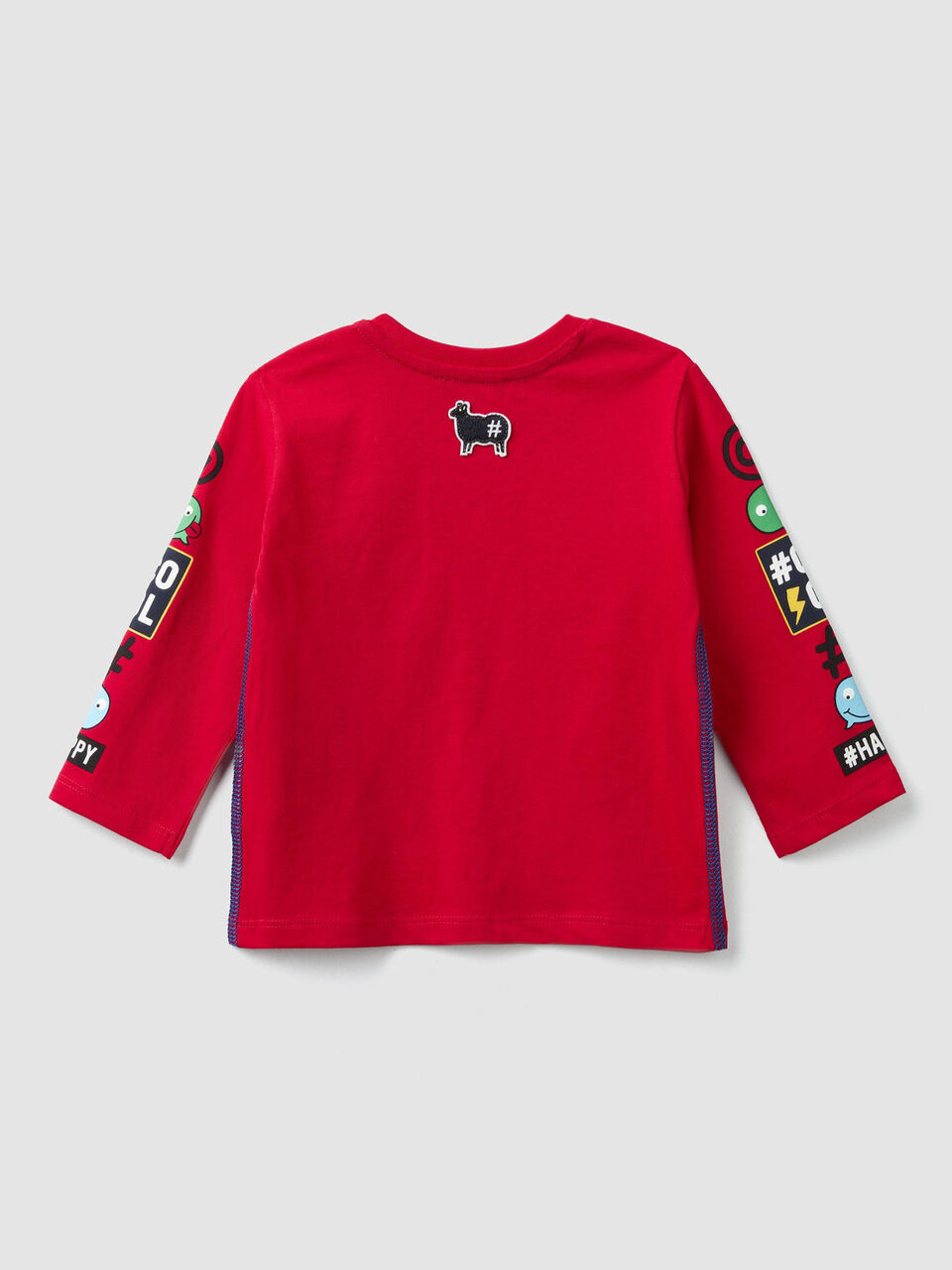 T-shirt with prints and patches image number 2