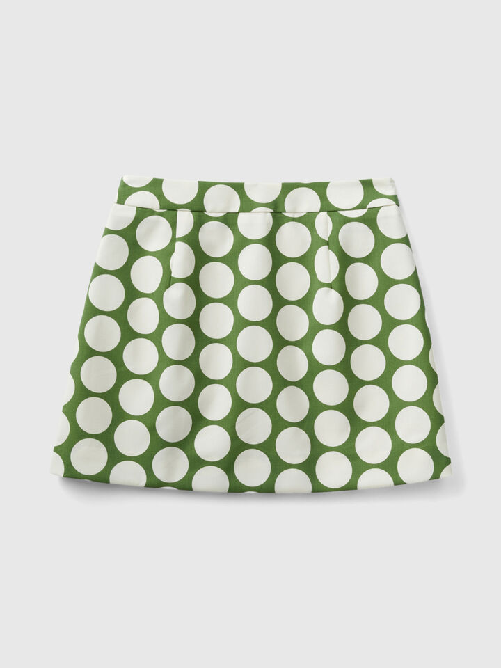 Polka dot mini skirt image number 2