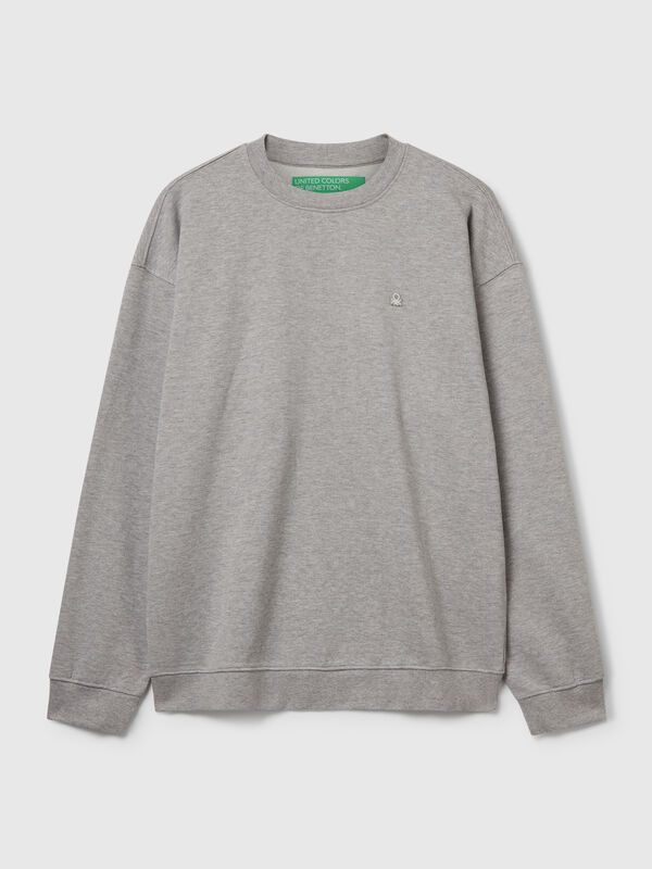 Sweatshirt with logo patch Men