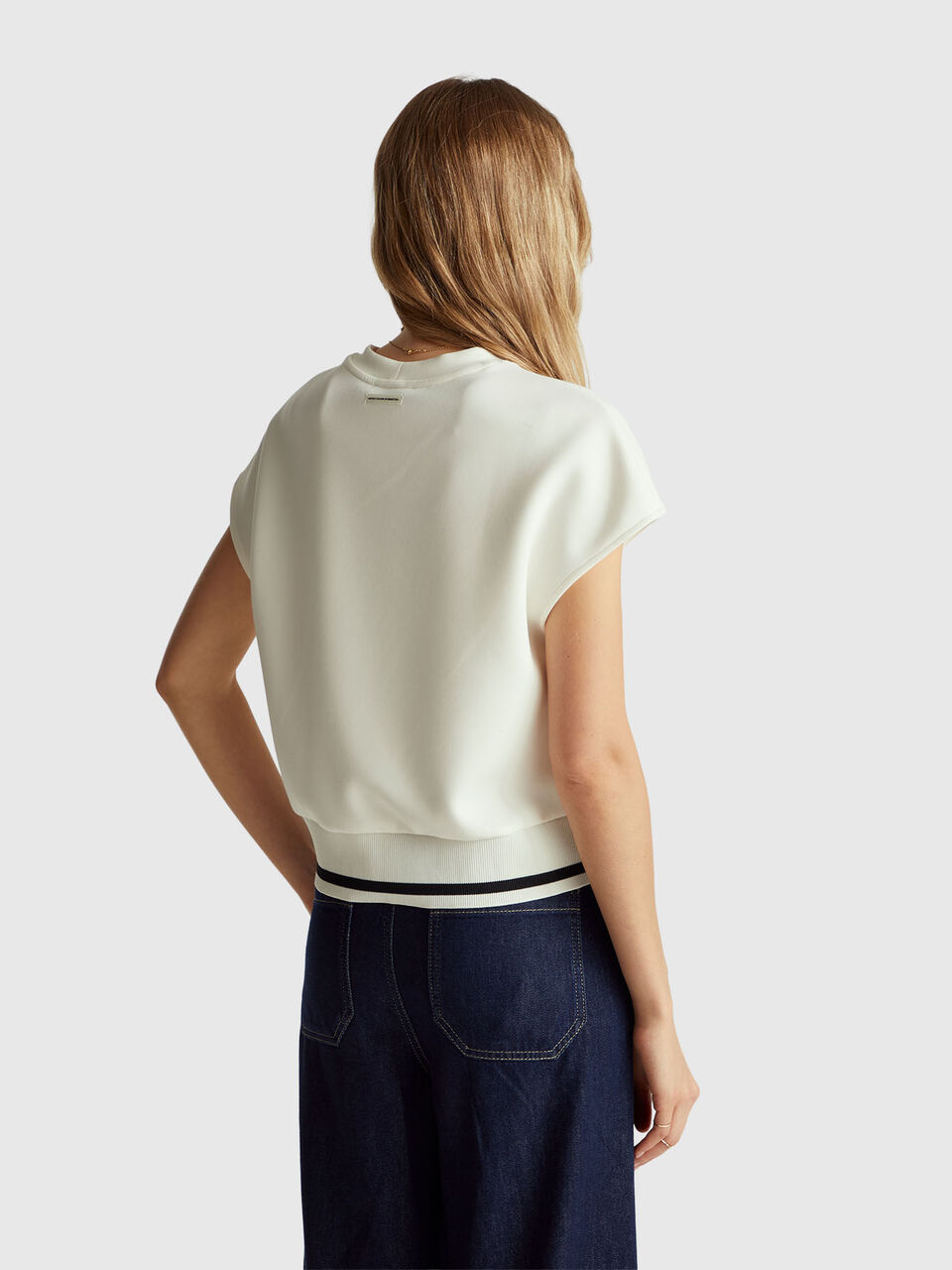 SLEEVELESS SWEATER Women image number null