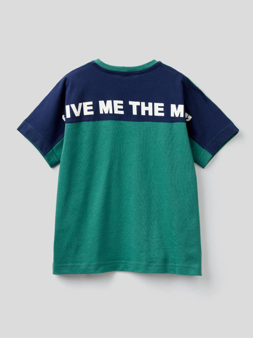 100% cotton t-shirt with slogan image number 2