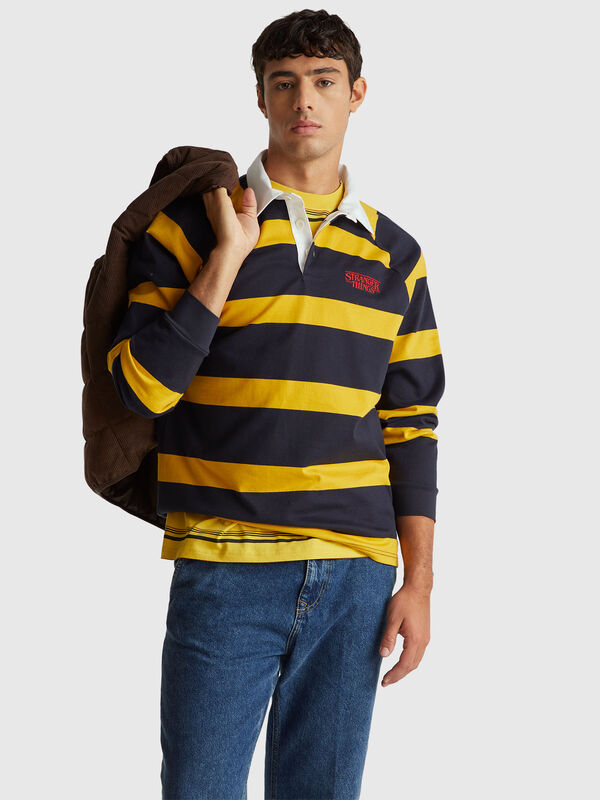 Stranger Things striped polo Men