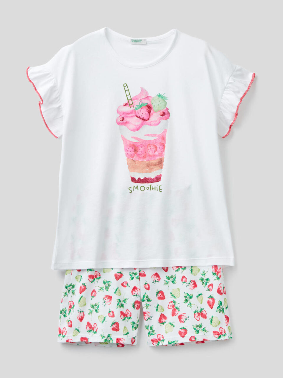 Short pyjamas with shirt and bermudas image number 1