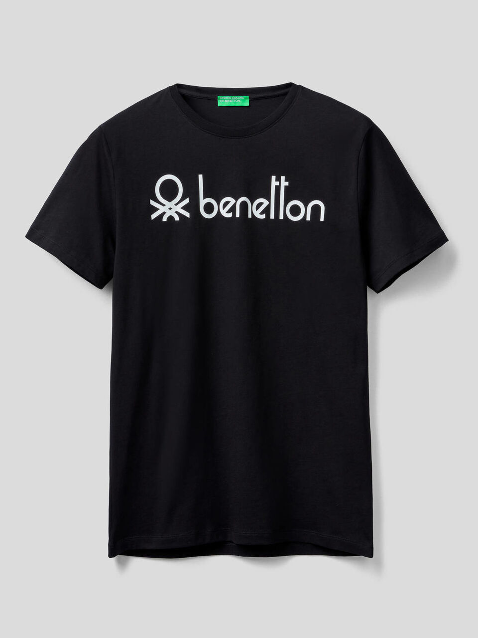 Short sleeve t-shirt with logo print image number 1