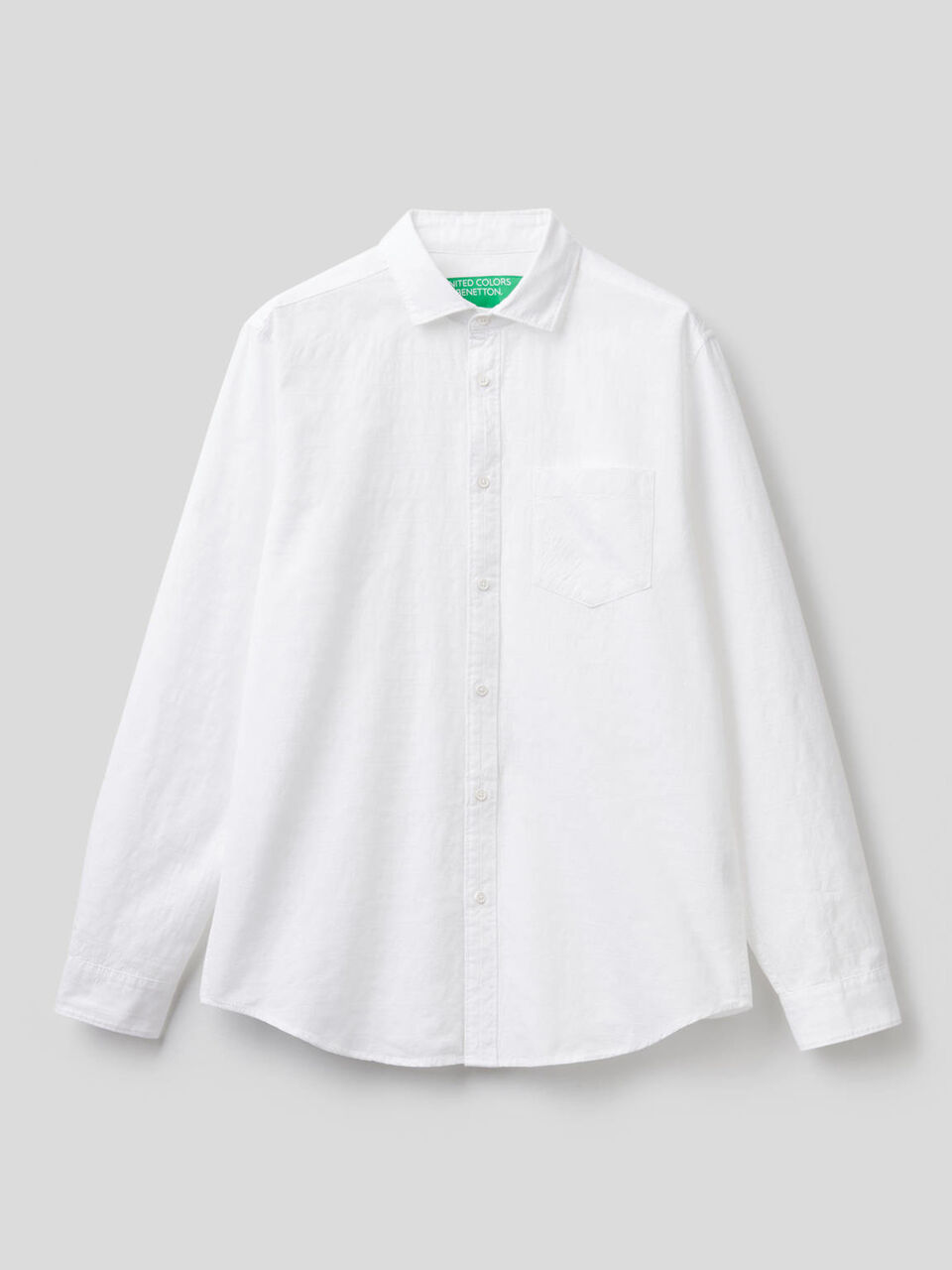 Shirt in textured cotton image number 1