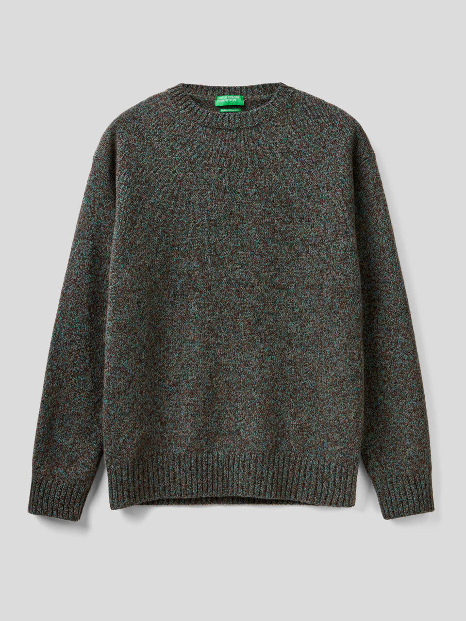 Crew neck sweater in pure Shetland wool image number 1