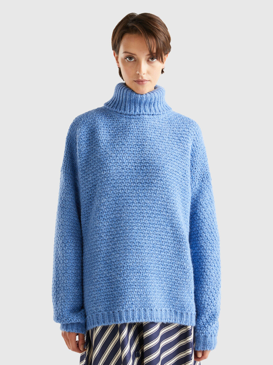 Benetton maglione collo discount alto