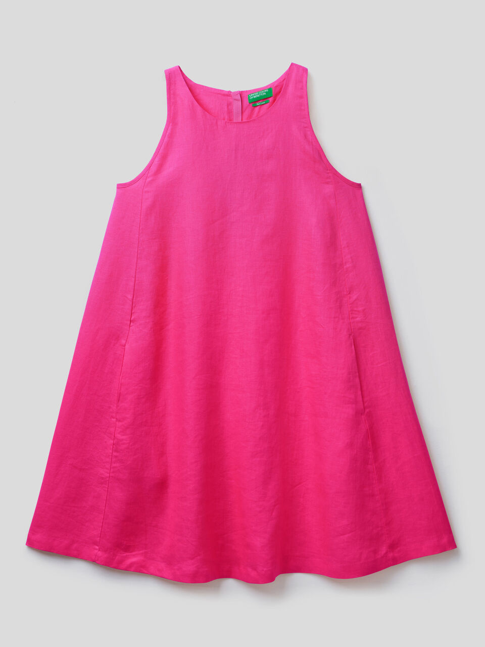 Sleeveless 100% linen dress image number 1