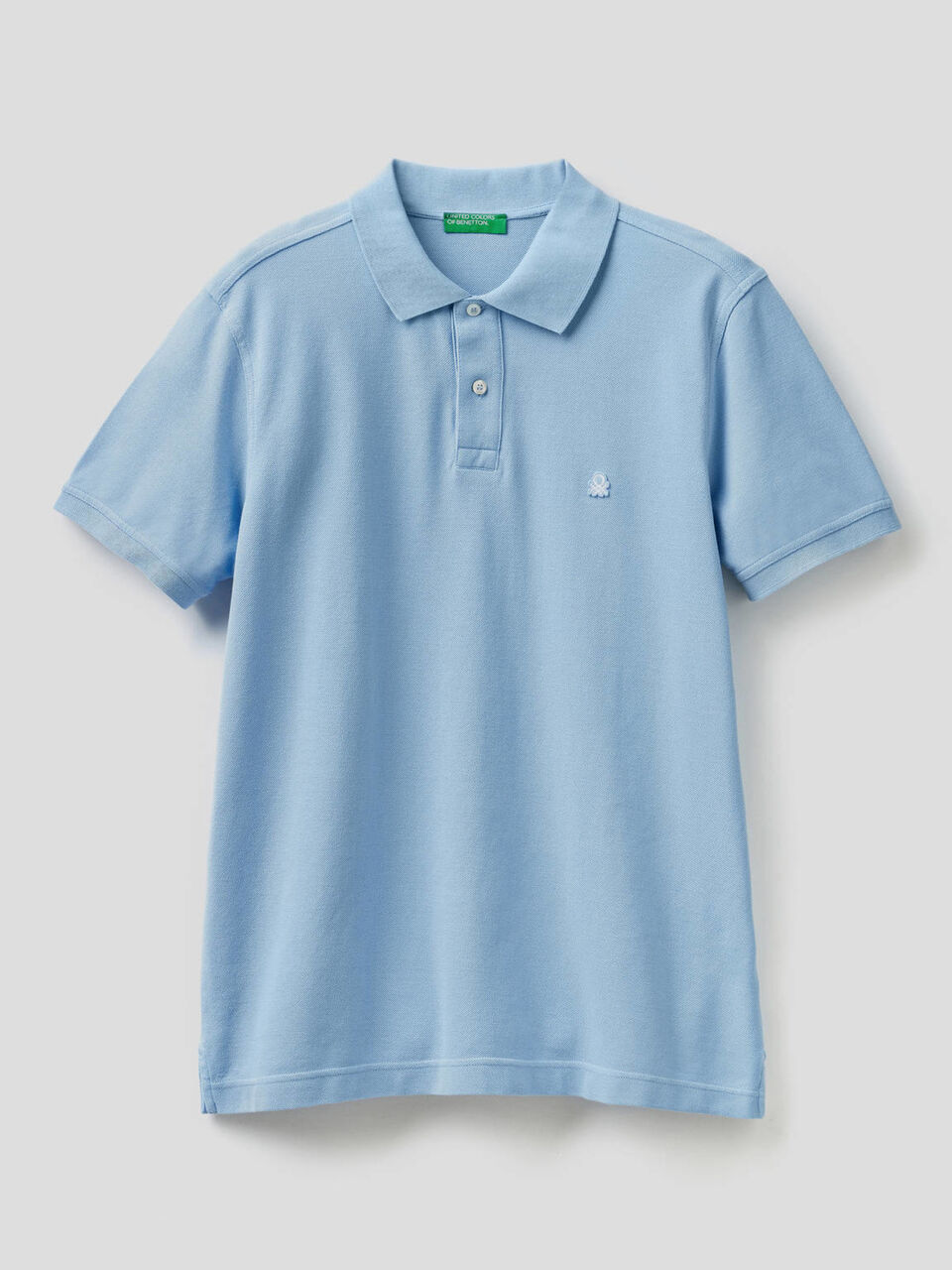 Short sleeve polo in 100% cotton image number 1