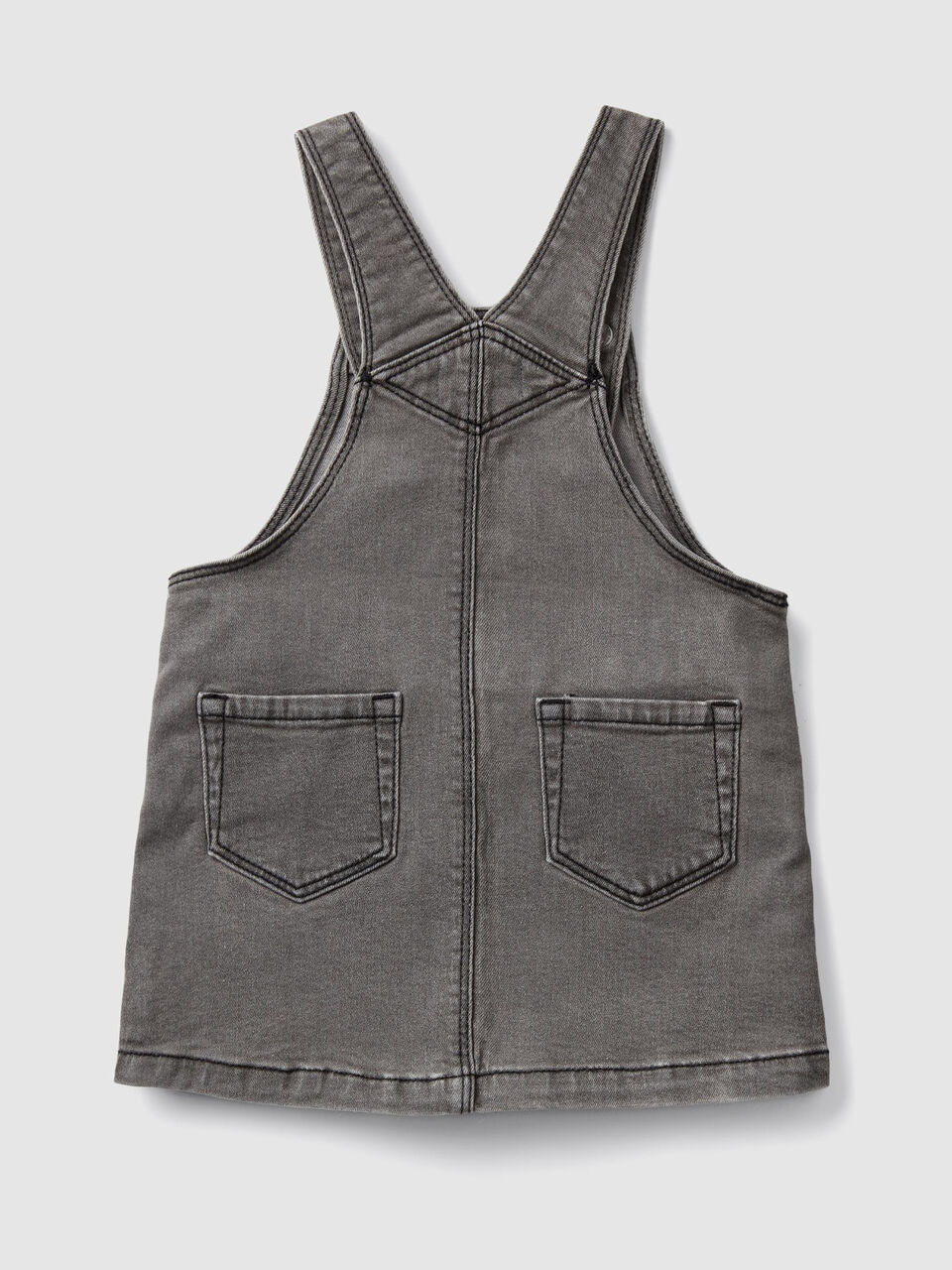 Denim overall skirt image number 2